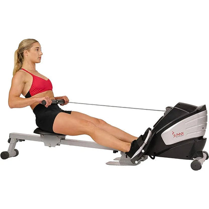 Sunny Health & Fitness Rowing Machine with Optional Magnetic Rower or Air Rower Exclusive SunnyFit App