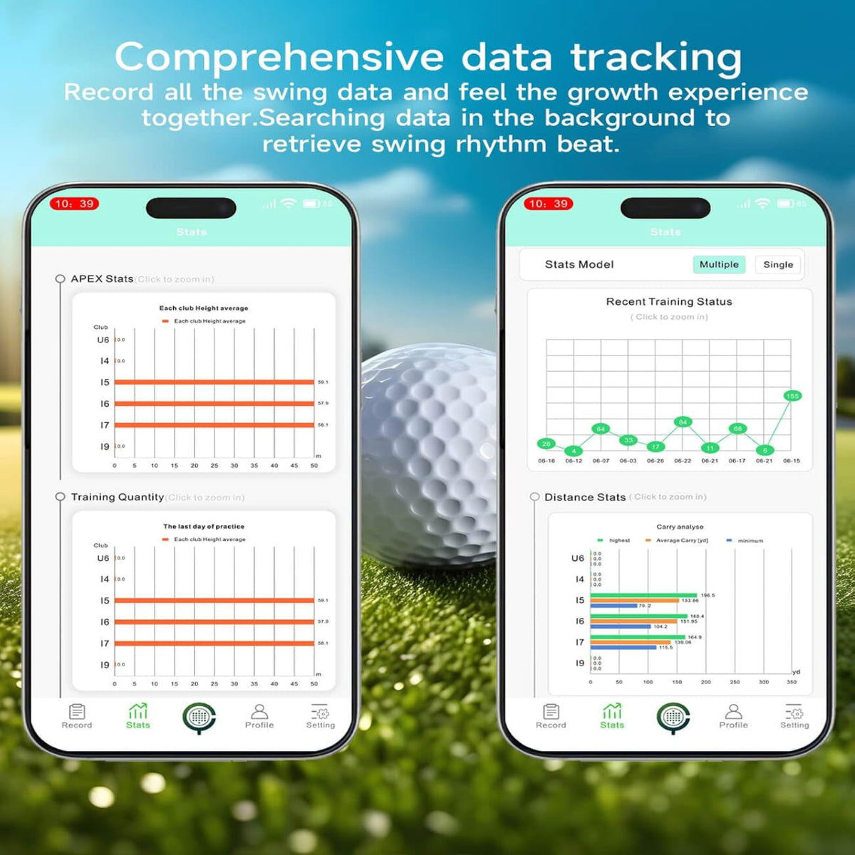 Golf Launch Monitor , Simulators for Home & Training，Golf Swing Analysis — product view 8