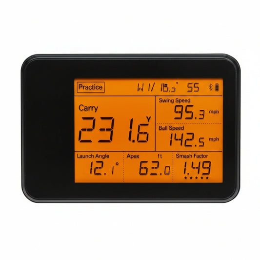Portable Golf Launch Monitor and Swing Analyzer with Real-Time Shot Data Tracking | Ideal Golf Swing Trainer/Training Equipment for Indoor & Outdoor | up to 20 Hours Battery Life