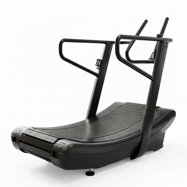 Sturdy Curved Manual Treadmill, Non Electric Motorized Treadmill