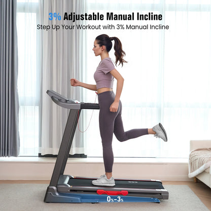 Treadmill for Home with 3 Level Manual Incline Smart APP USB Charging Foldable Running Electric Treadmill Gym — product view 10